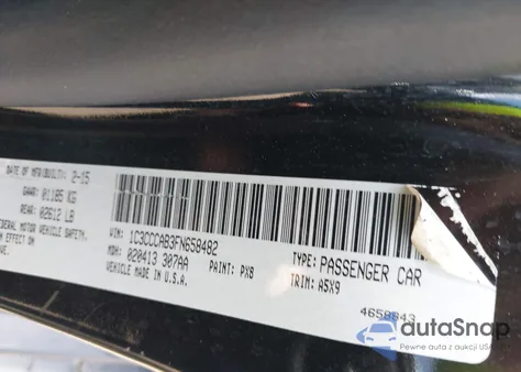 2015 Chrysler 200 Limited из США, поврежденный, VIN 1C3CCCAB3FN658482